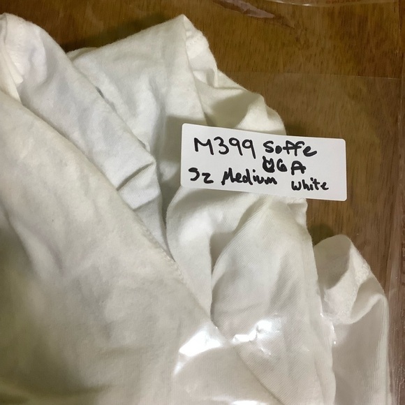 Soffe Georgia Bulldogs Hooded Long-Sleeve Tee Sz Medium White UGA - Picture 11 of 11